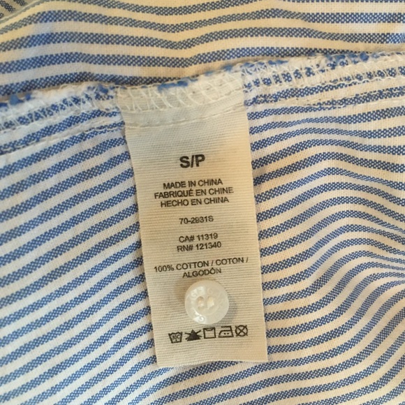 Garage Blue and White Button Down - Picture 3 of 5